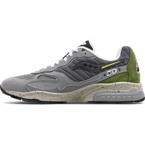 Saucony 3d Grid Hurricane Premium Dark Grey Light Grey Men