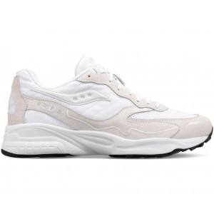 Saucony 3d Grid Hurricane White White Men