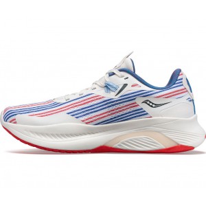 Saucony Banner Guide 15 White Red Blue Men