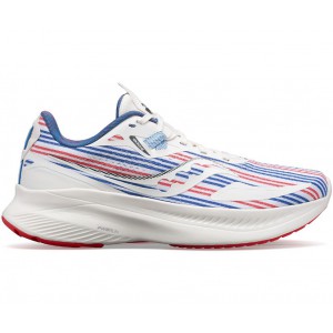 Saucony Banner Guide 15 White Red Blue Men