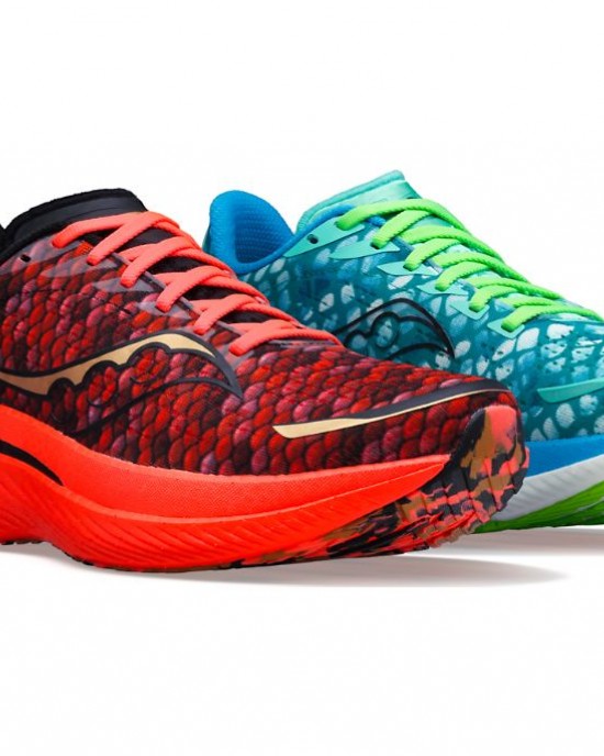 Saucony Boston Children's Combo Endorphin Speed 3 Orange Green Men Saucony Boston Childrens Combo Endorphin Speed 3 Orange Green Men