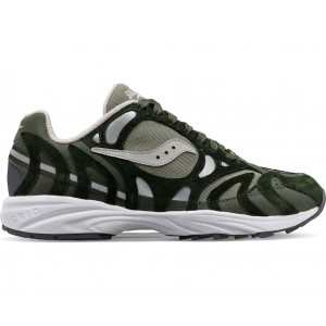 Saucony Grid Azura 2000 Premium Green Silver Men