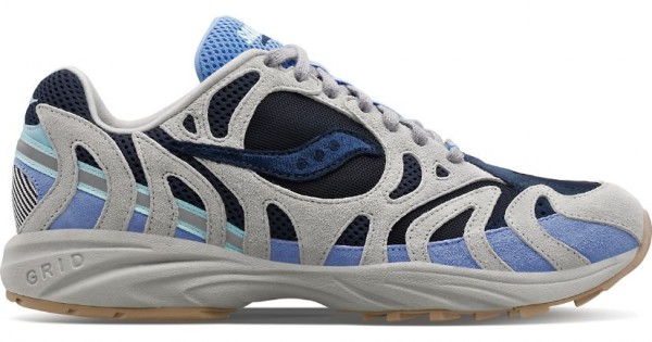 Saucony Grid Azura 2000 Grey Dark Blue Men