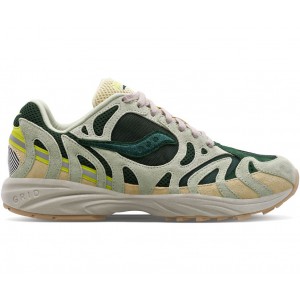 Saucony Grid Azura 2000 Light Green Dark Green Men