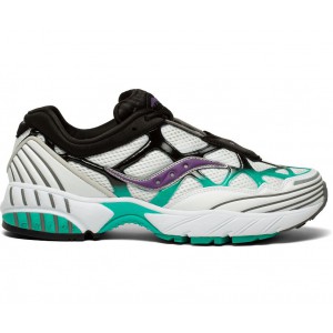 Saucony Grid Web Into The Void White Turquoise Purple Men