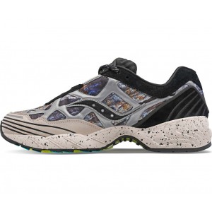 Saucony Grid Web Reflect Camo Grey Black Men