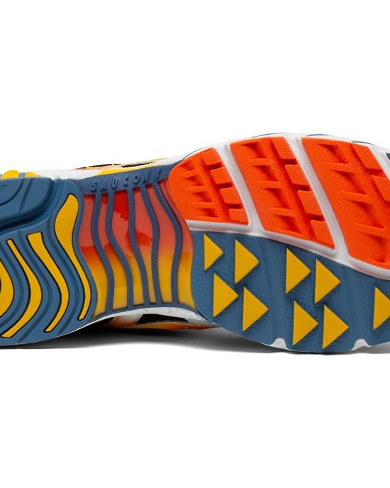 Saucony Grid Web Black Orange Yellow Men Saucony Grid Web Black Orange Yellow Men