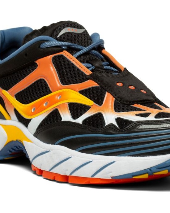 Saucony Grid Web Black Orange Yellow Men Saucony Grid Web Black Orange Yellow Men