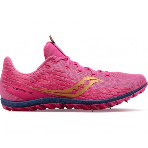 Saucony Havok Xc 3 Spike Pink Men