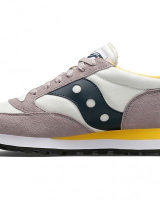 Saucony Jazz 81 Light Grey Navy Yellow Men