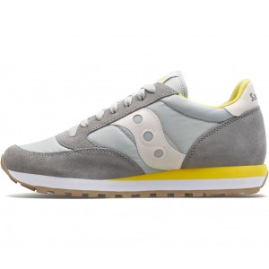 Saucony Jazz Light Grey Yellow Men