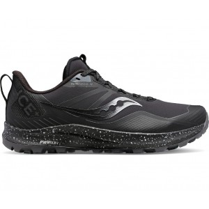 Saucony Peregrine Ice+ 3 Black Grey Men