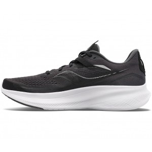 Saucony Ride 15 Wide Black White Men