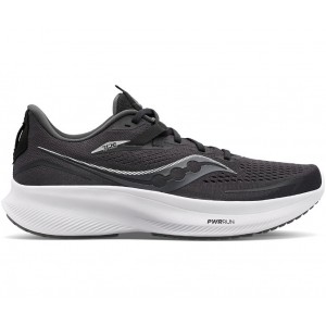 Saucony Ride 15 Wide Black White Men