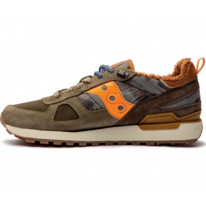 Saucony Shadow Original Retro Mountain Green Brown Orange Men