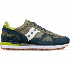 Saucony Shadow Navy Green Men