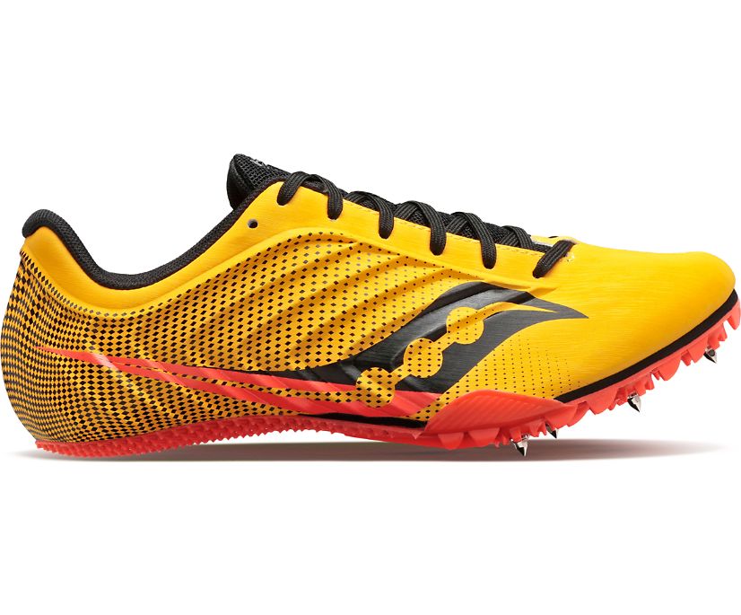 Saucony Spitfire 5 Spike Gold Red Men