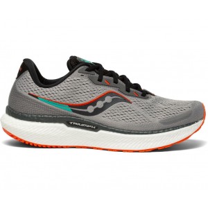 Saucony Triumph 19 Wide Grey Orange Men