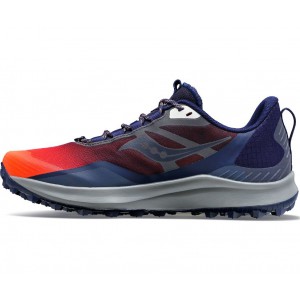 Saucony Vizipro Peregrine 12 Purple Orange Men