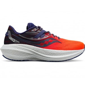 Saucony Vizipro Triumph 20 Purple Orange Men