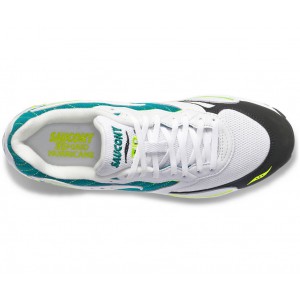 Saucony 3d Grid Hurricane White Green Women