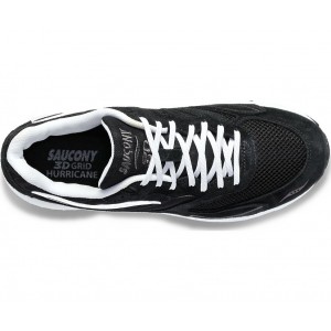 Saucony 3d Grid Hurricane Black White Women