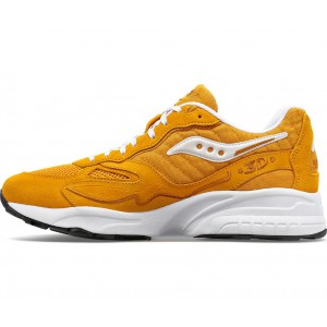 Saucony 3d Grid Hurricane Mustard White Women