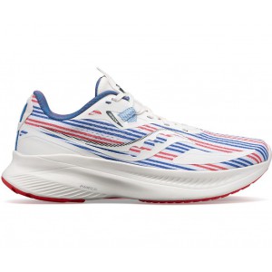 Saucony Banner Guide 15 White Red Blue Women