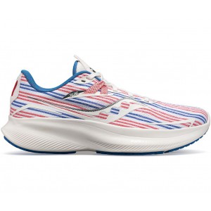 Saucony Banner Ride 15 White Blue Red Women