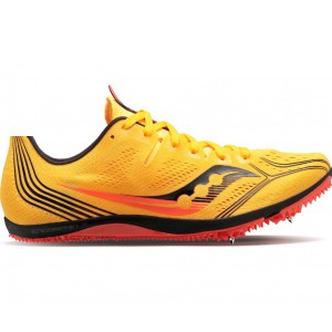 Saucony Endorphin 3 Spike Gold Red Women