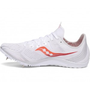 Saucony Endorphin 3 Spike White Red Women