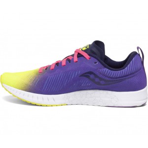 Saucony Fastwitch 9 Purple Yellow Women