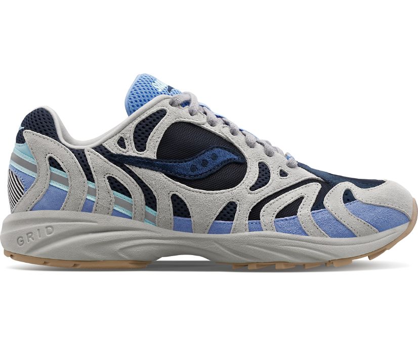 Saucony Grid Azura 2000 Grey Dark Blue Women