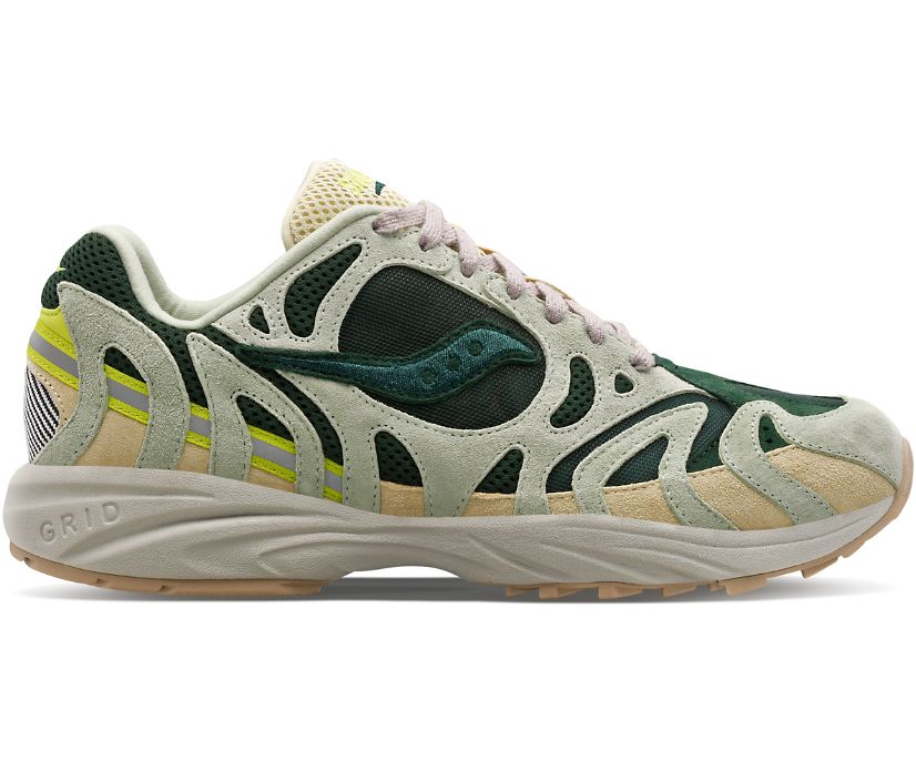 Saucony Grid Azura 2000 Light Green Dark Green Women