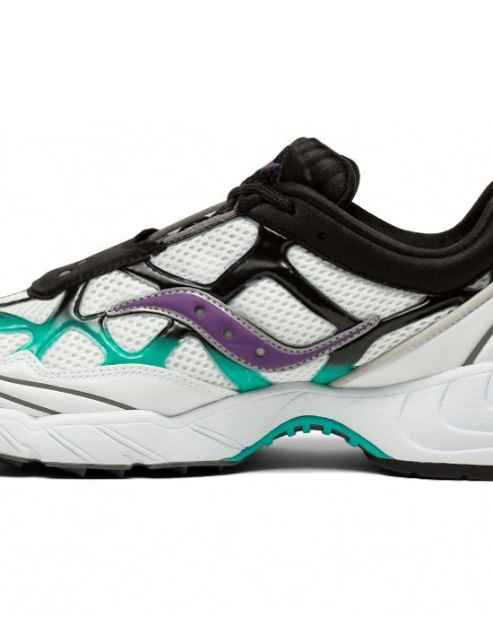 Saucony Grid Web Into The Void White Turquoise Purple Women