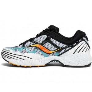 Saucony Grid Web White Grey Blue Women