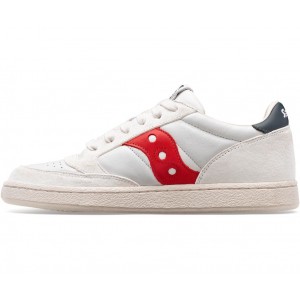 Saucony Jazz Court Premium White Red Women