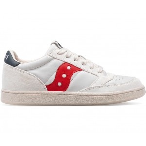 Saucony Jazz Court Premium White Red Women