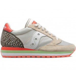 Saucony Jazz Triple Beige Silver Women