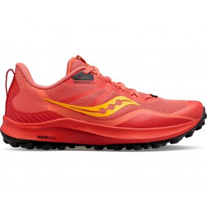 Saucony Peregrine 12 Coral Red Women