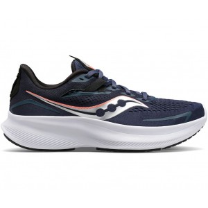 Saucony Ride 15 Navy Silver Women