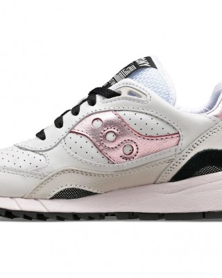 Saucony Shadow 6000 Leather White Pink Women