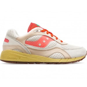 Saucony Shadow 6000 New York Beige Red Women