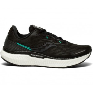 Saucony Triumph 19 Black White Women